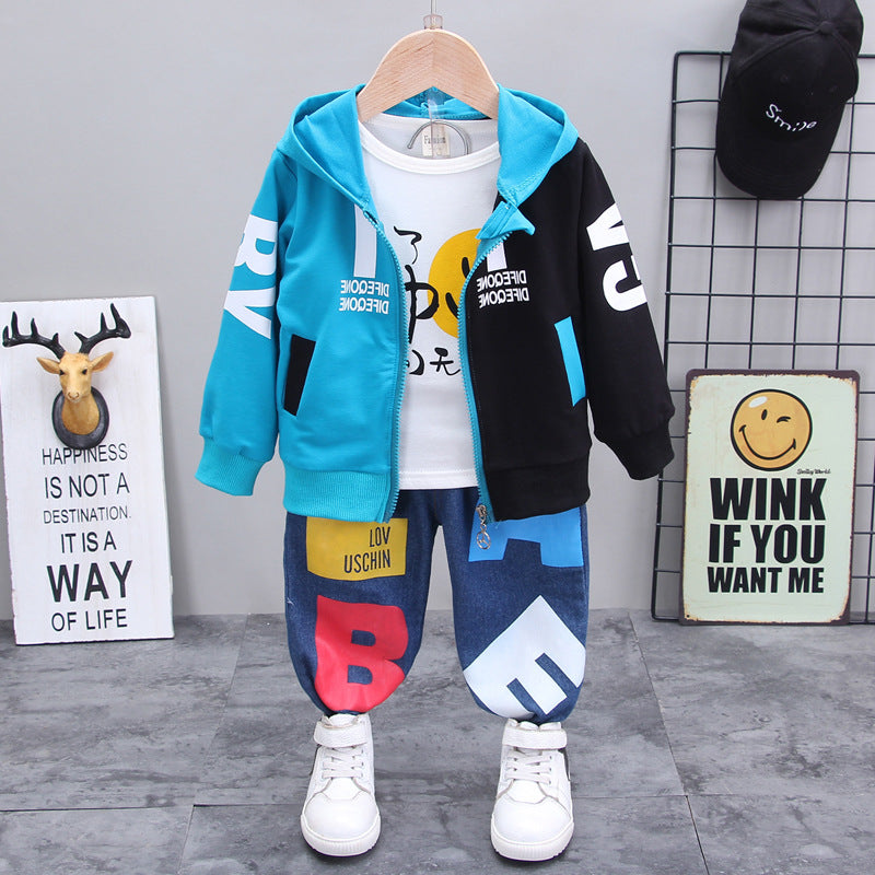 Children clothes set Kids Winter Hoodie Sweatshirt Set