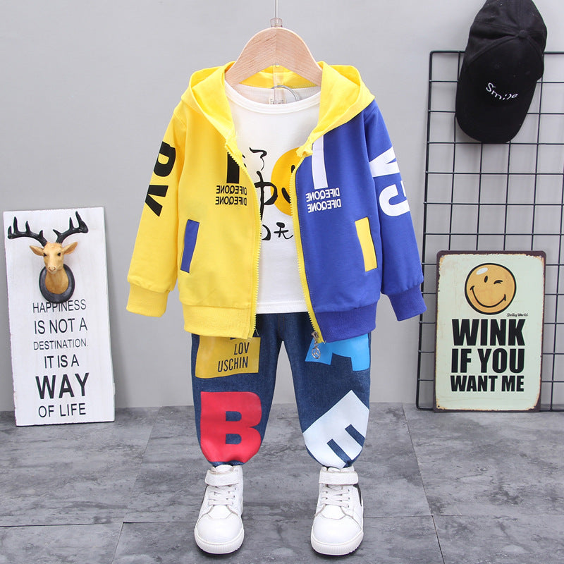 Children clothes set Kids Winter Hoodie Sweatshirt Set
