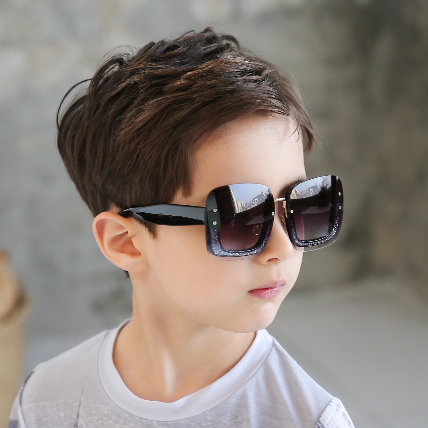 Fashion big box children's sunglasses