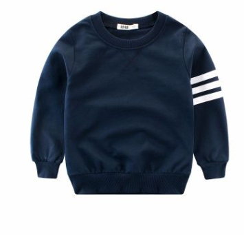 Boy's long sleeve round neck pullover Kids' Fleece Sweatshirt