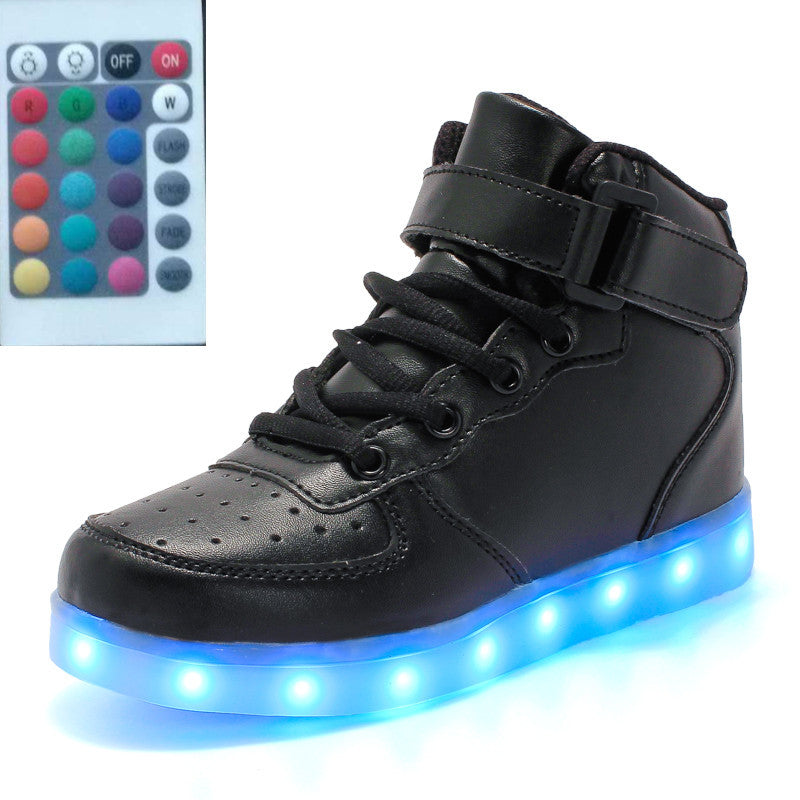 Remote Control LED Shoes, High-Top Luminous Running Footwear, Perfect for Ghost Dancing, Great Birthday Gift for Active Men and Women