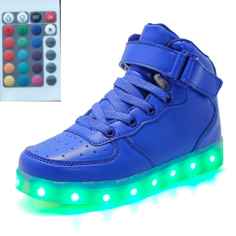 Remote Control LED Shoes, High-Top Luminous Running Footwear, Perfect for Ghost Dancing, Great Birthday Gift for Active Men and Women