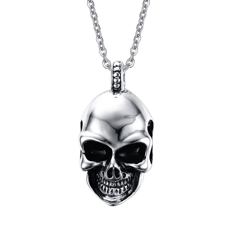 Titanium Steel Cool Skull Necklace