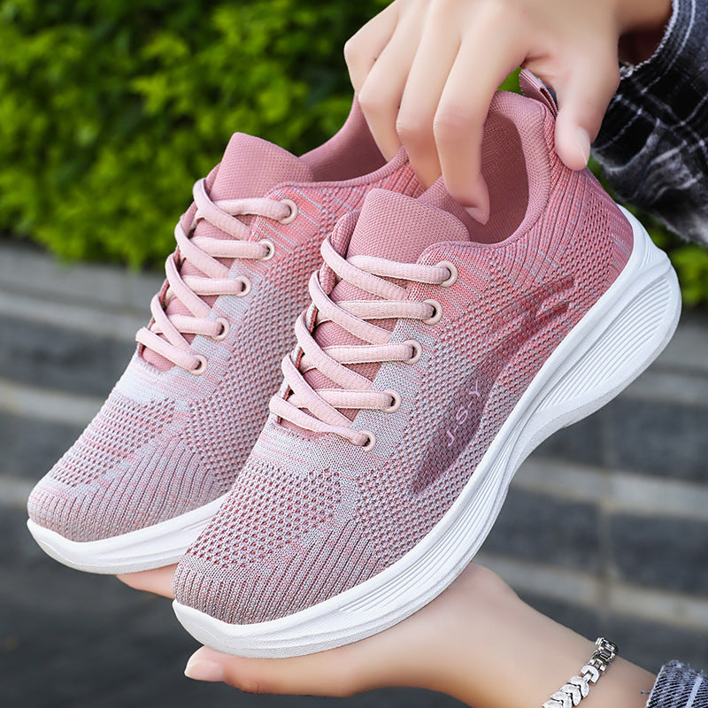 Soft Sole Sneakers Women's Breathable Flyknit