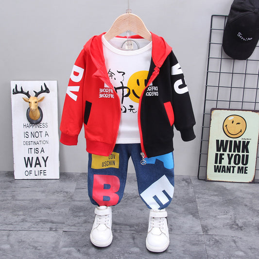 Children clothes set Kids Winter Hoodie Sweatshirt Set