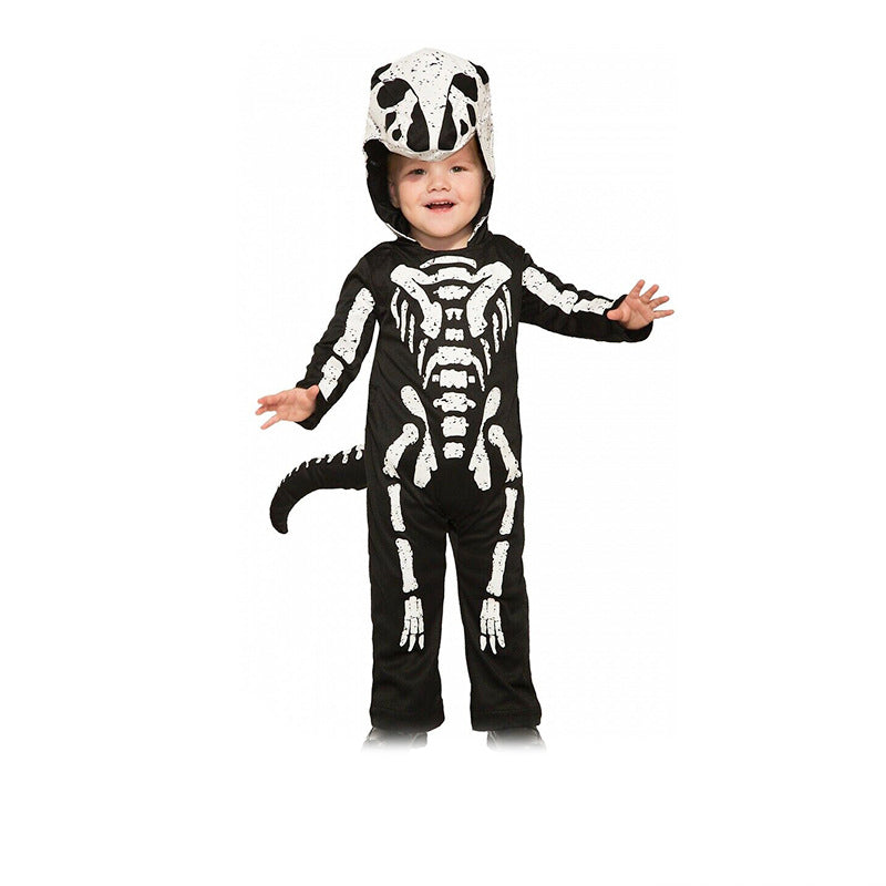 Halloween Skeleton Scary Cosplay Children Costume Clothes