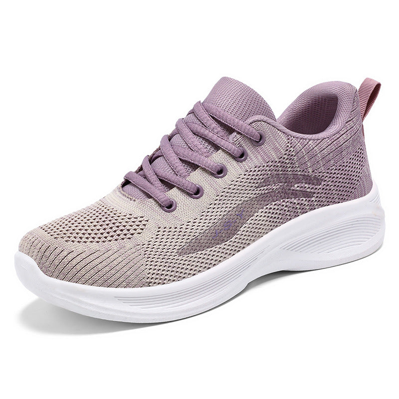 Soft Sole Sneakers Women's Breathable Flyknit